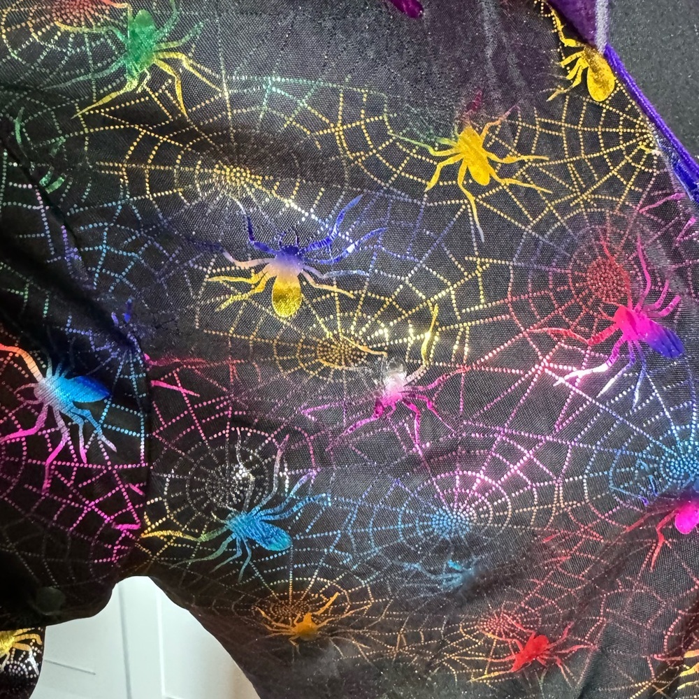 Halloween Costume Robe‎ Colorful Spider Print - Picture 5 of 8
